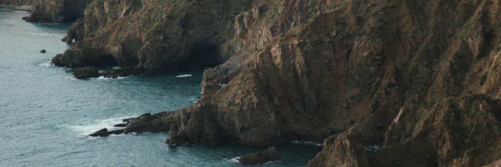Baja California ocean and mountain landscape