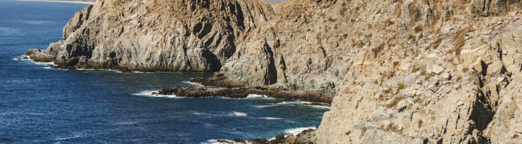 Ocean view from elevated coastal vantage point